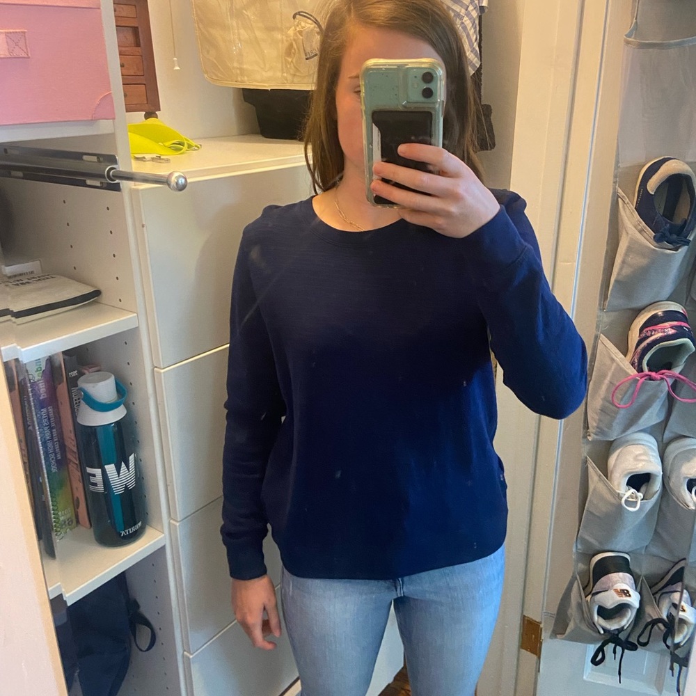 jcrew factory navy sweatshirt